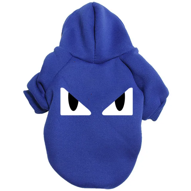 Pet Clothes Sweater Outdoor Hoodie Golden Retriever Labrador Blue - Shop at LoveMi
