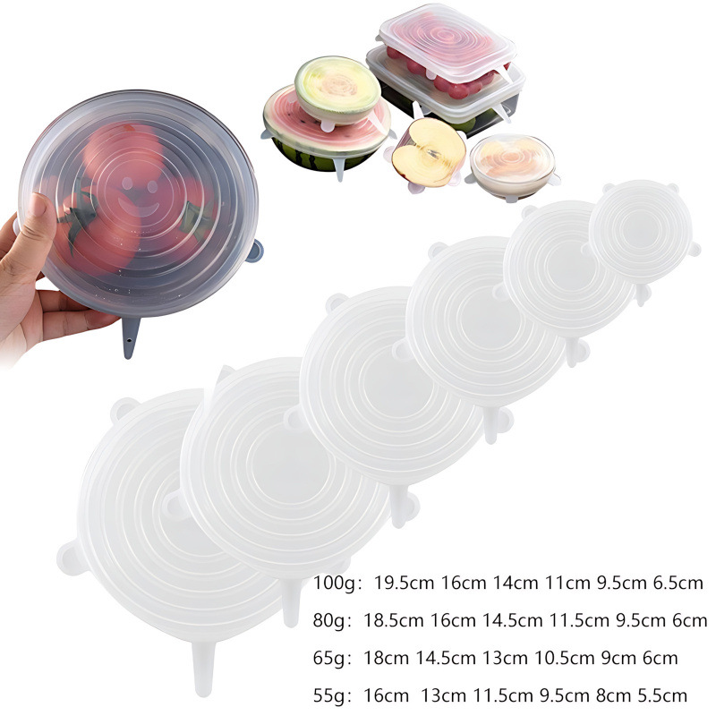 Multi-functional Food-grade Silicone Sealing Lid For Food Storage