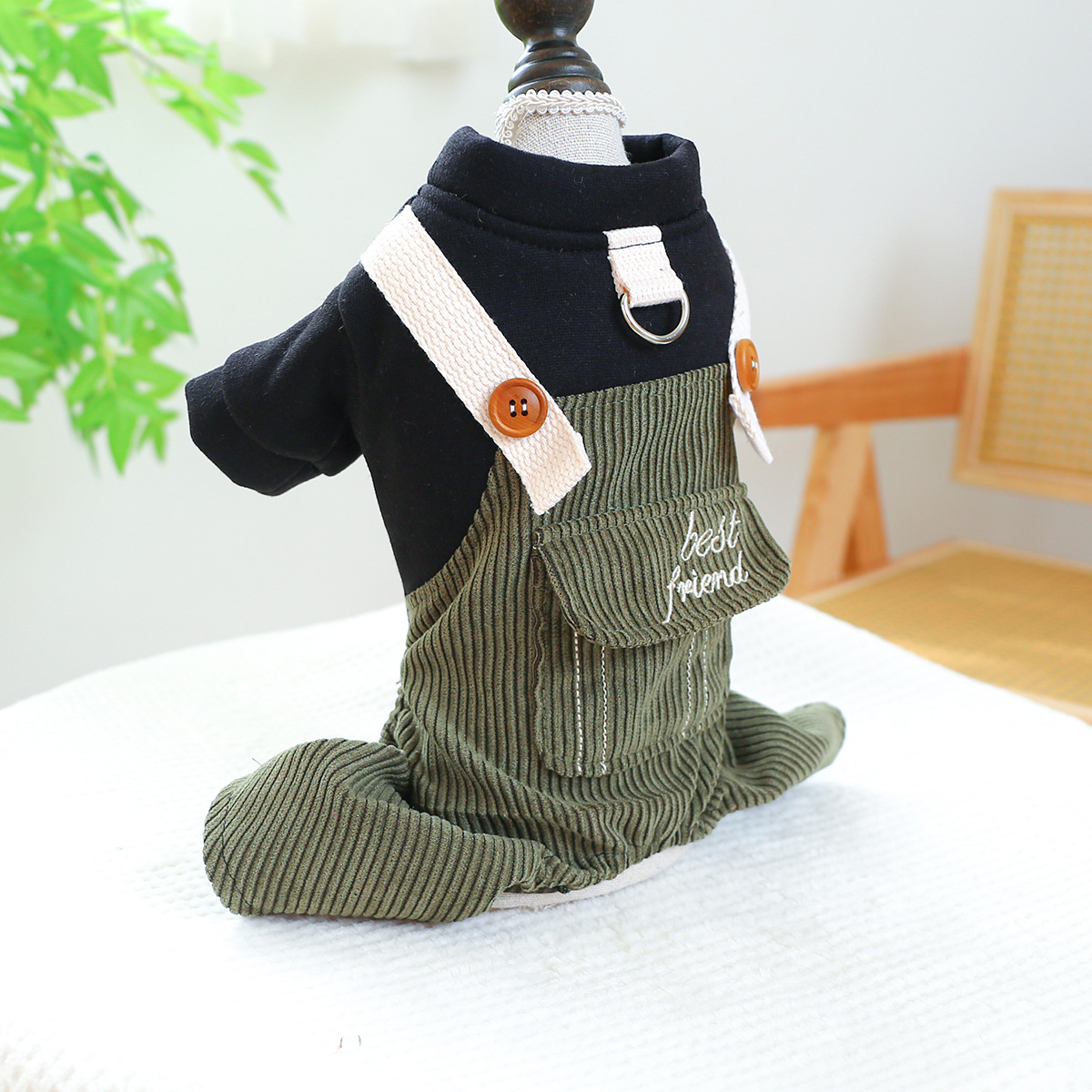 Title 8, Pet Ring Dog Cat Clothes New Corduroy