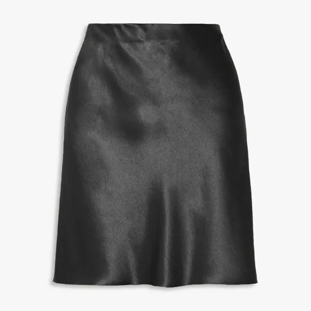 New European And American style Elastic High waist Solid color Skirt For Women Black - Shop at LoveMi