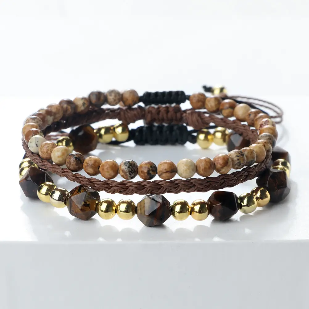 Creative Three-piece Woven Bracelet Adjustable