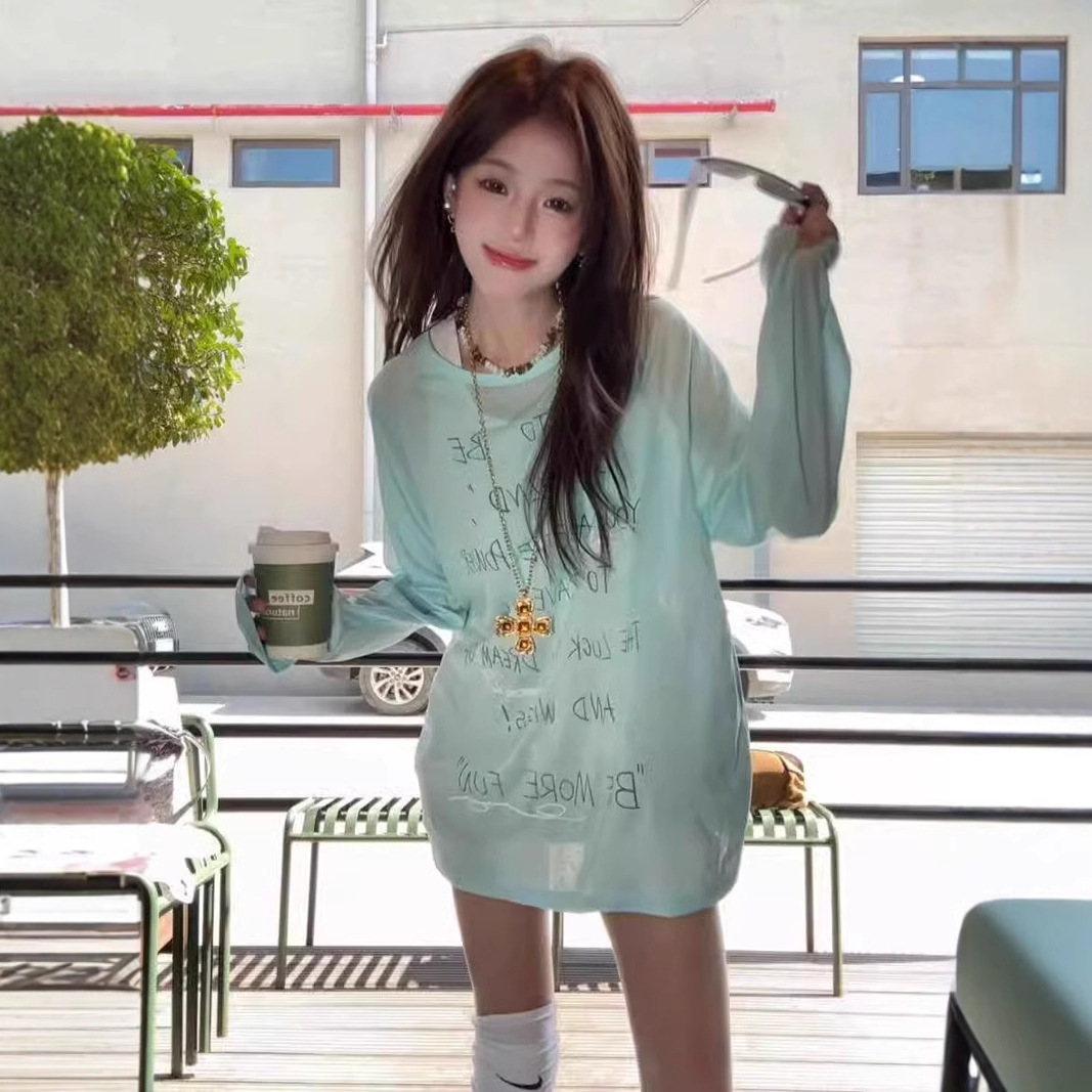 Womens Top Relaxed Fit Long Sleeve T Shirt With A Laid Back Oversized Feel