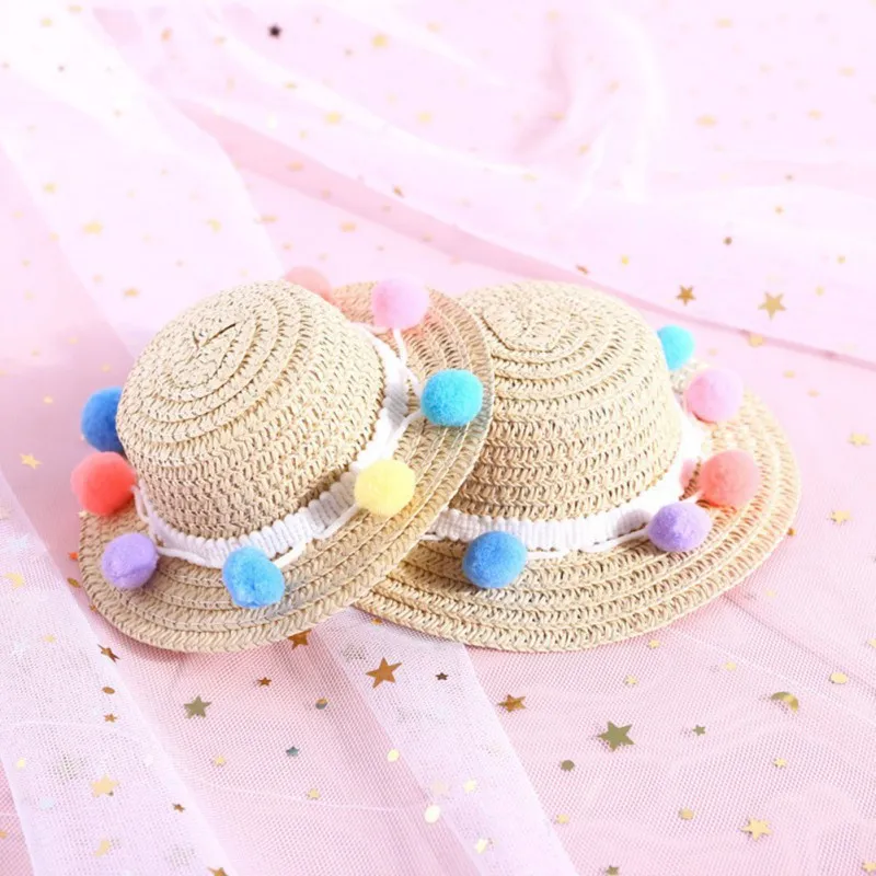 Handmade Adjustable Bowknot Summer Spring Dogs And Cats Pet Hat - L Code