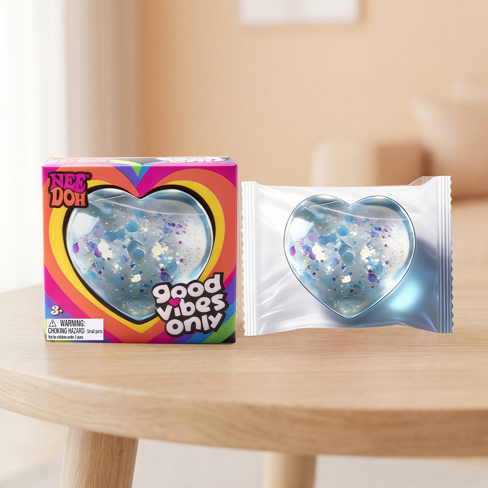 Soft Comfortable-to-the-touch Non-sticky Stress-relief Toy With Quick Rebound Shaped Like A Heart