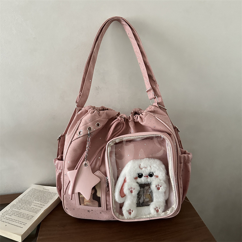 Drawstring Shoulder Bag, picture 3 of 6