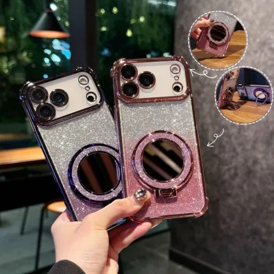 Glitter Mirror Magnetic Bracket Phone Case