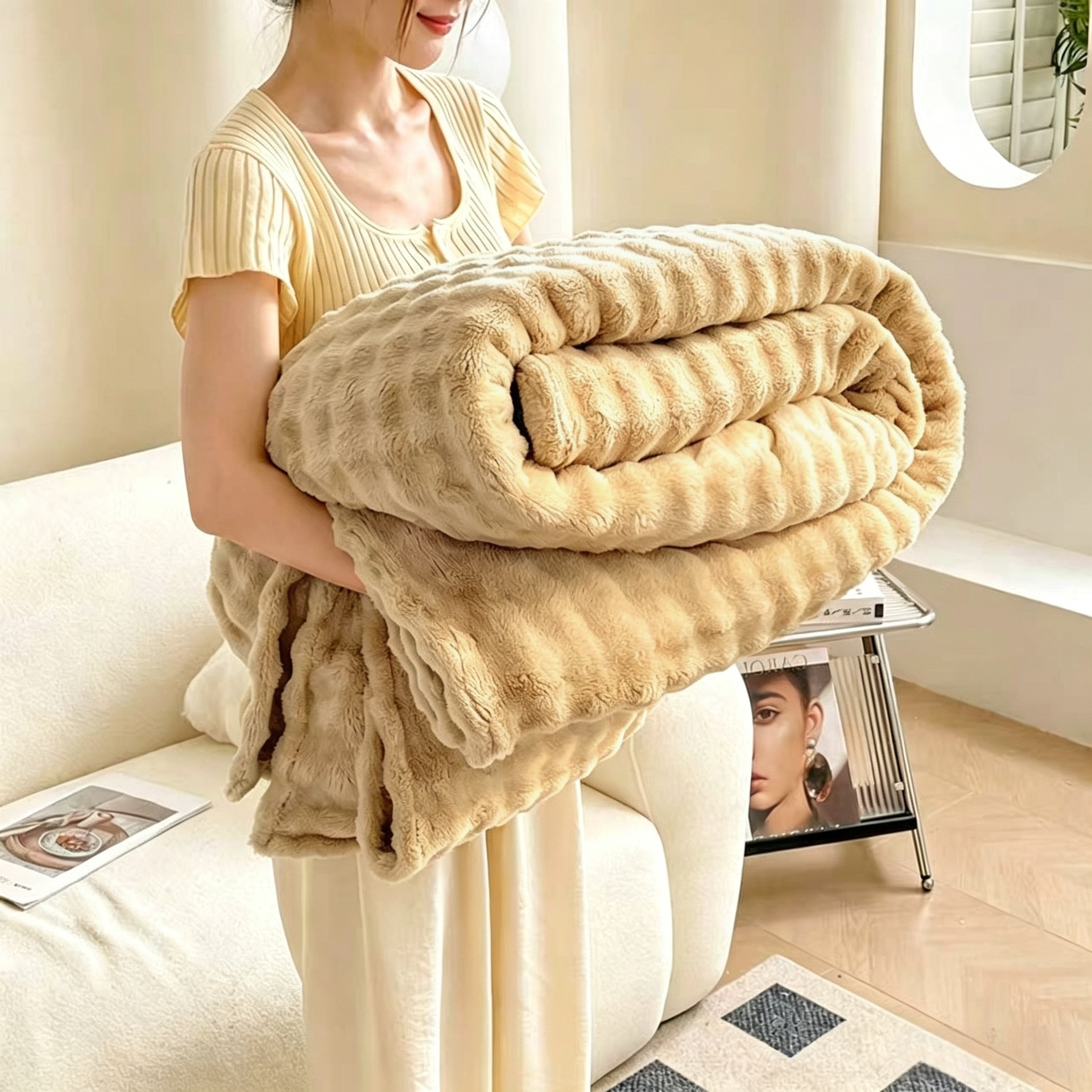Fleece Bubble Blanket, picture 8 of 9