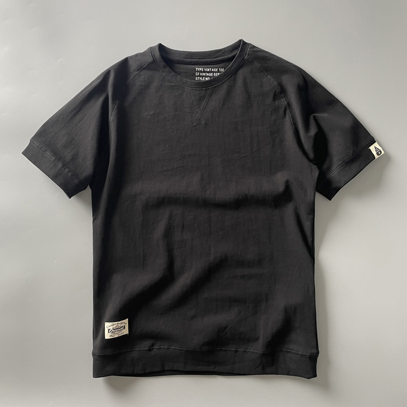 Mens Retro Crew-Neck Short-Sleeve T-Shirt 4