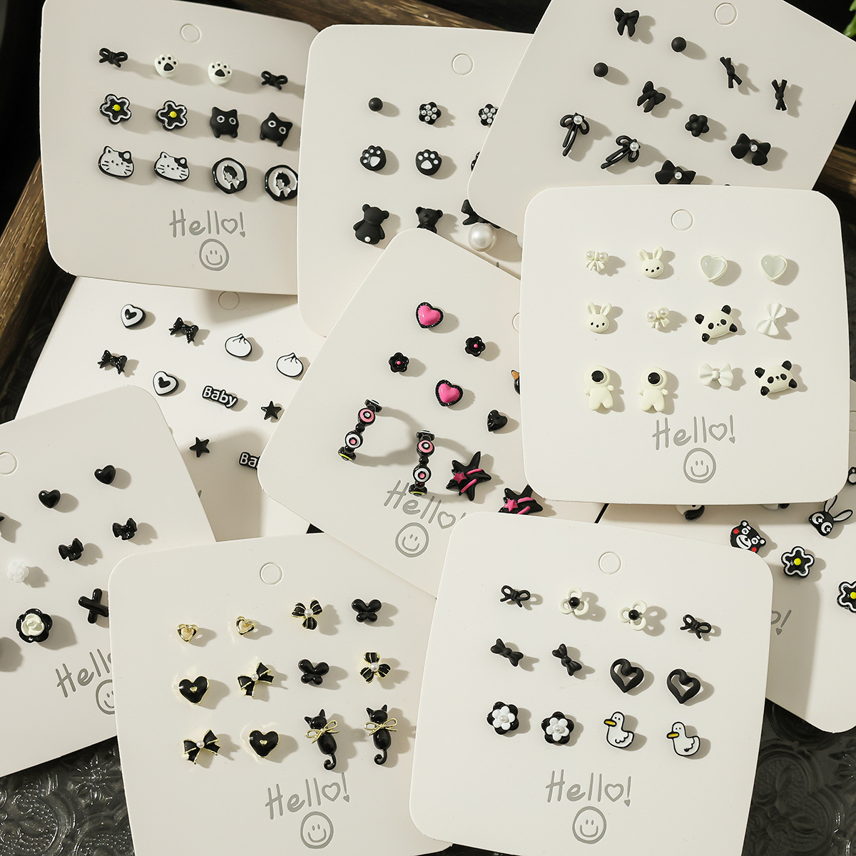 Simple Stud Cute Cartoon Versatile Earrings