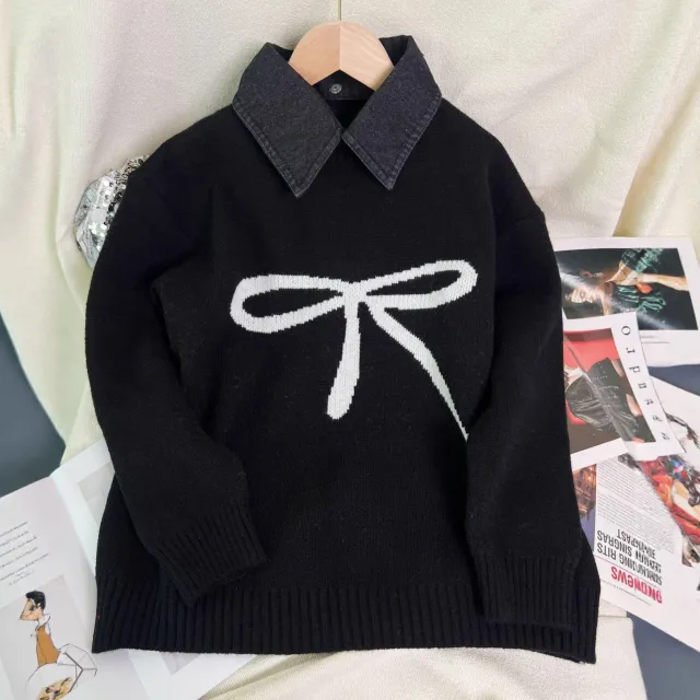 Women's Fashion Leisure Commute Sweater Black - Shop at LoveMi