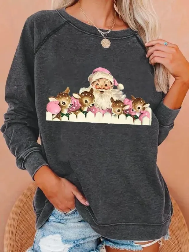 Women's Sports And Leisure Round neck Non hoodie Pullover Long Sleeve Sweater G67Z11 4Xl - Shop at LoveMi