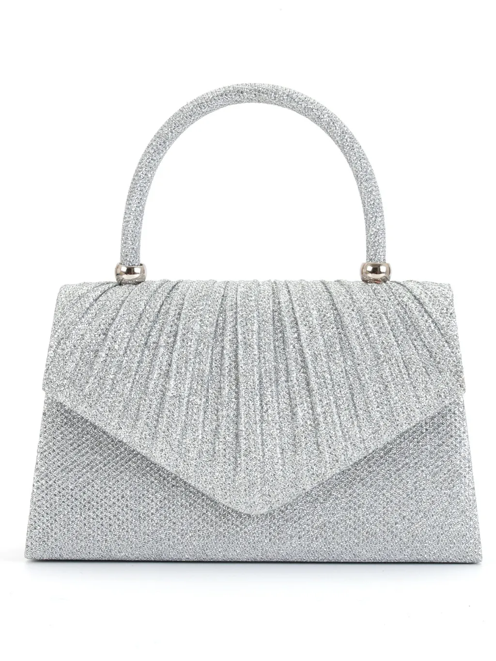 Pure Color Sequins Simple And Portable Women's Exquisite All-match Bag - Silver