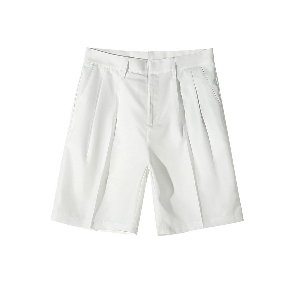 Men's Loose Straight Shorts Simple Solid Color Casual Shorts