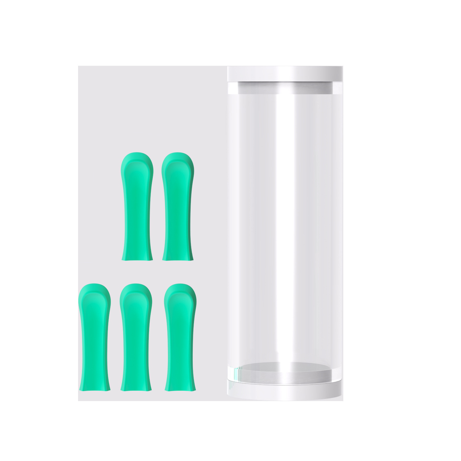 5-Piece Silicone-Silicone-Eyed Visual Ear-Picking Spoon With Endoscope For Ear Cleaning