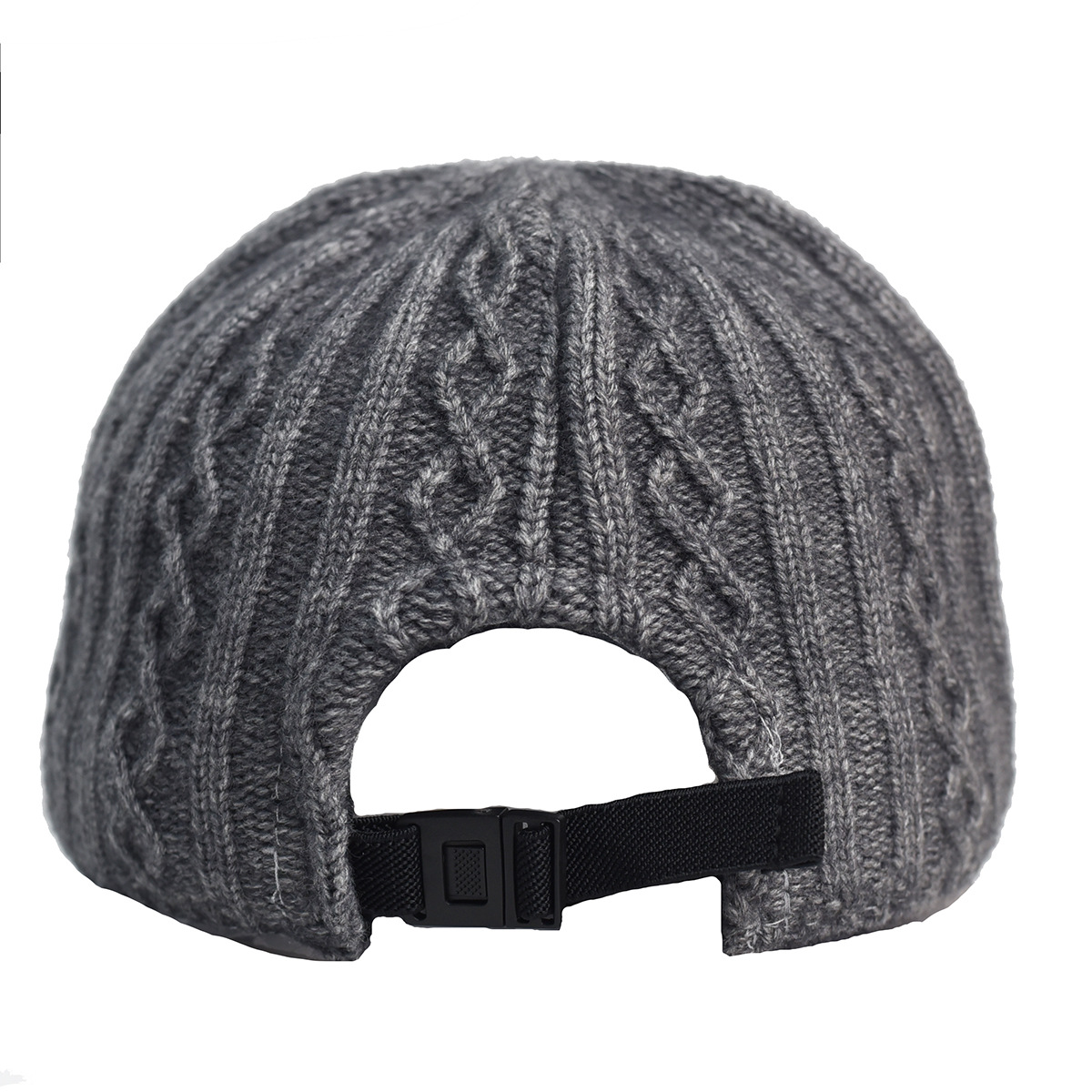Knitting Wool Baseball Cap Korean Warm Solid Color Light Plate Peaked Cap — foto 20