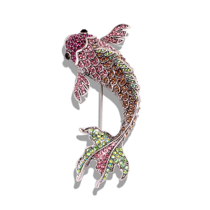 Koi Rhinestone Brooch, picture 4 of 5