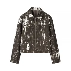 French Fashion Design Tie-dye Suit - Top-L - View 1