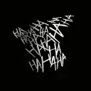 Car Motorcycle Reflective Bumper Stickers Hahaha English view 5
