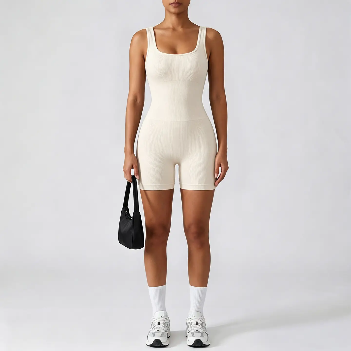 Hollow-out Back-enhancing One-piece Suit