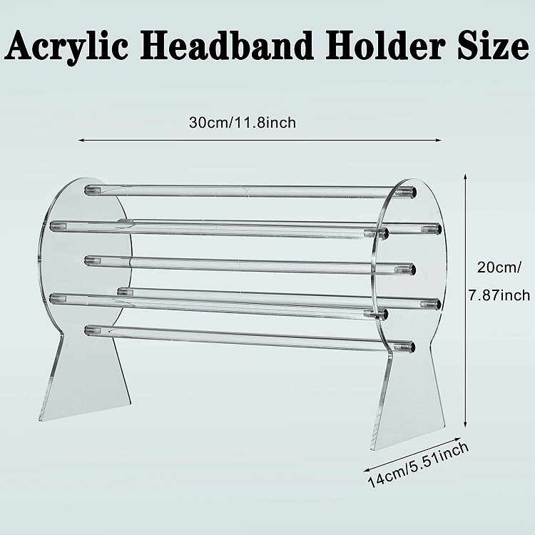 Title 3, Acrylic Headband Display Stand Chain Bracelet S...