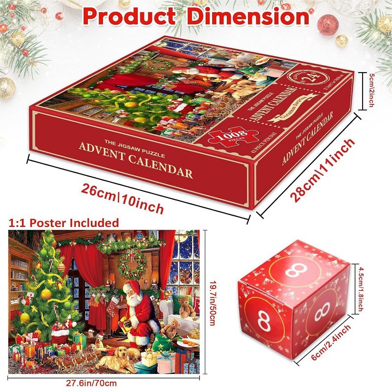 Title 1, Christmas Countdown Puzzle Blind Box