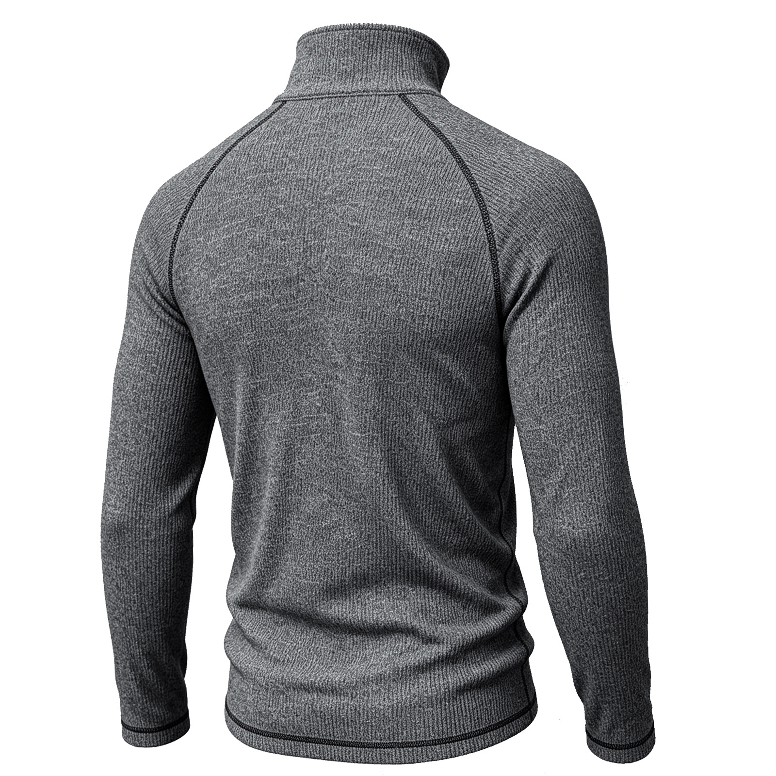Men's zip-up turtleneck top