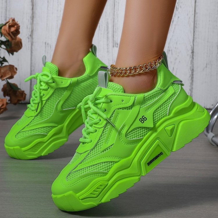 Womens Mesh Fashionable Breathable Casual Sneakers