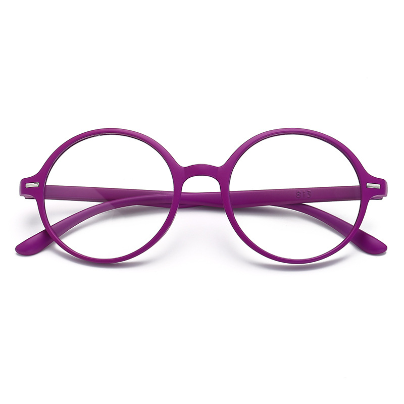 HD Resin Large Frame Round Reading Glasses - Image 2