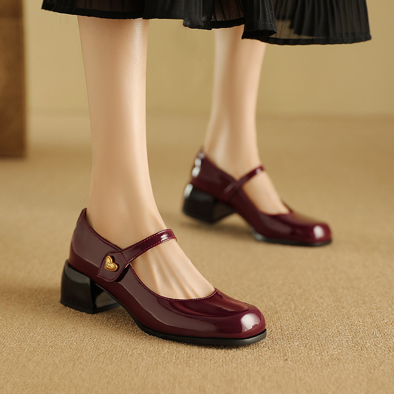Womens Minimalist Patent Leather Casual Shoes