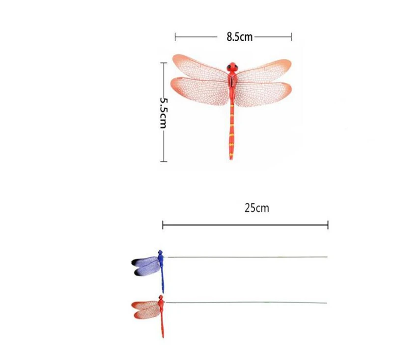 Title 2, Simulación de libélula de 8CM para jardines y d...