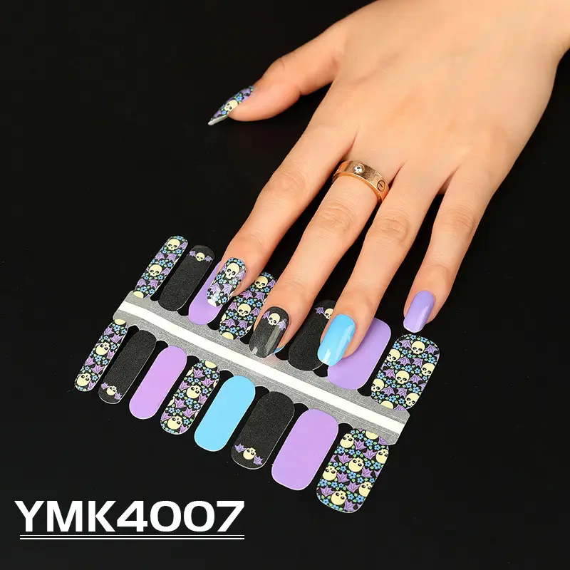 Nail Sticker Million Halloween Skull Autumn Maple