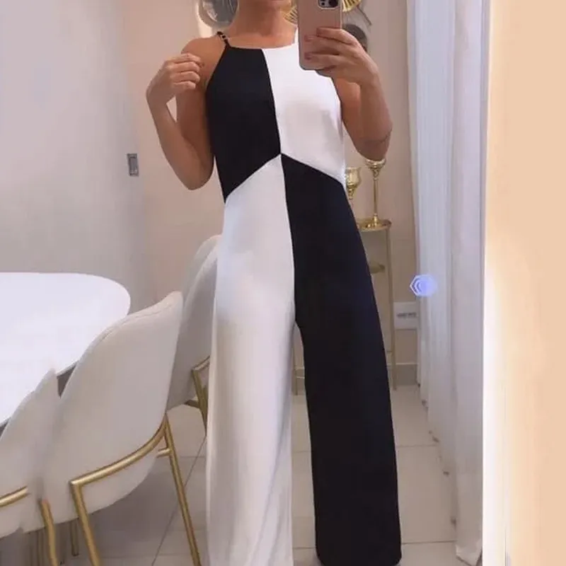 Fashion Sexy Casual Loose Jumpsuit - White