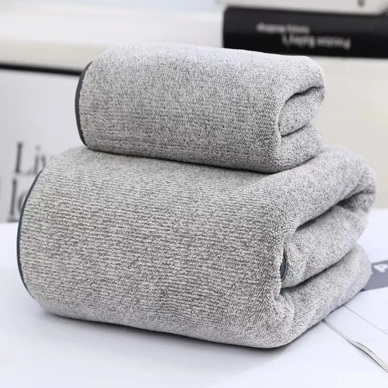 Thick Bamboo Charcoal Fiber Coral Fleece Towels