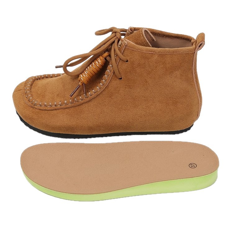 Retro-style Chunky-soled Height-increasing Lace-up Ankle Boots For Women