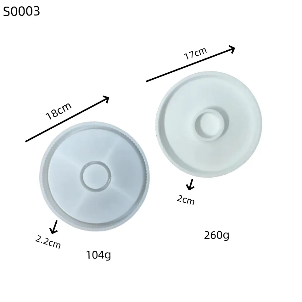 Tray Decoration Candlestick Plaster Silicone Mold
