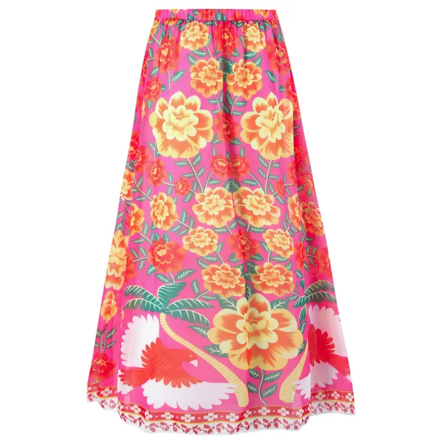 Women's Fashion One piece Swimsuit Printing Suit Y239 Red Round Skirt - Shop at LoveMi