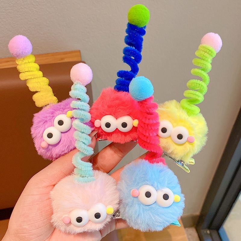 Title 6, Cute Fluffy Funny Barrettes Cartoon Stereo