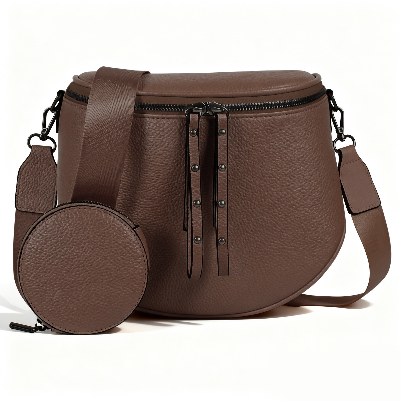 Synthetic Leather Crossbody Bag, picture 7 of 12