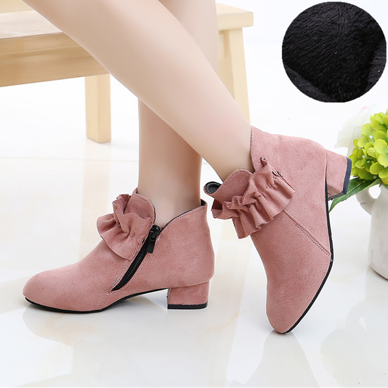 Winter Children's Velvet Short Boots - Image 2