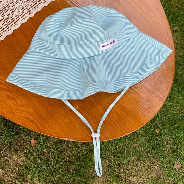 Mint Sweetheart Sun shade Fisherman Hat Female Big Head Circumference Blue - Shop at LoveMi
