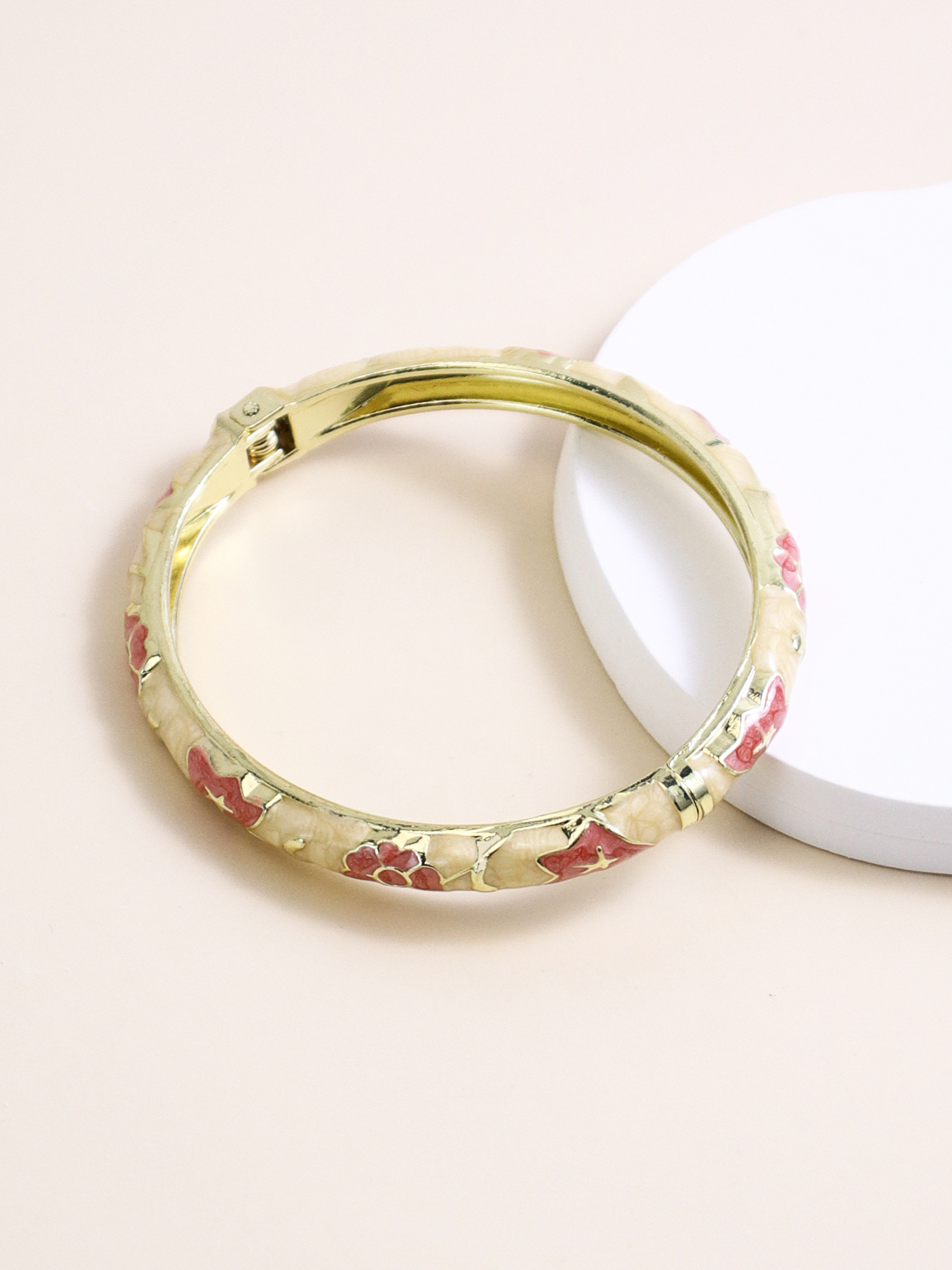 Enamel Floral Bracelet For Women - Image 5