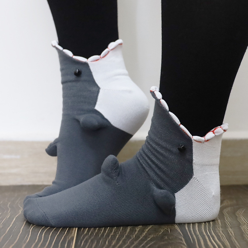 Funny Shark Chameleon Cartoon Socks – Shark Socks
