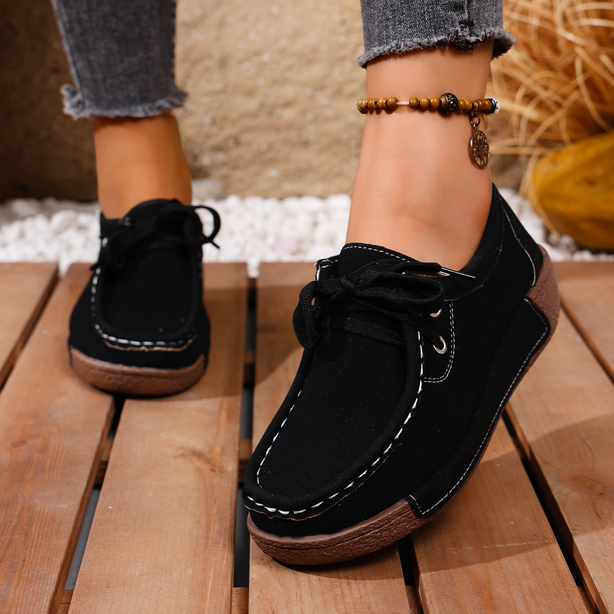 Faux Suede Slip-On Loafers, picture 5 of 8