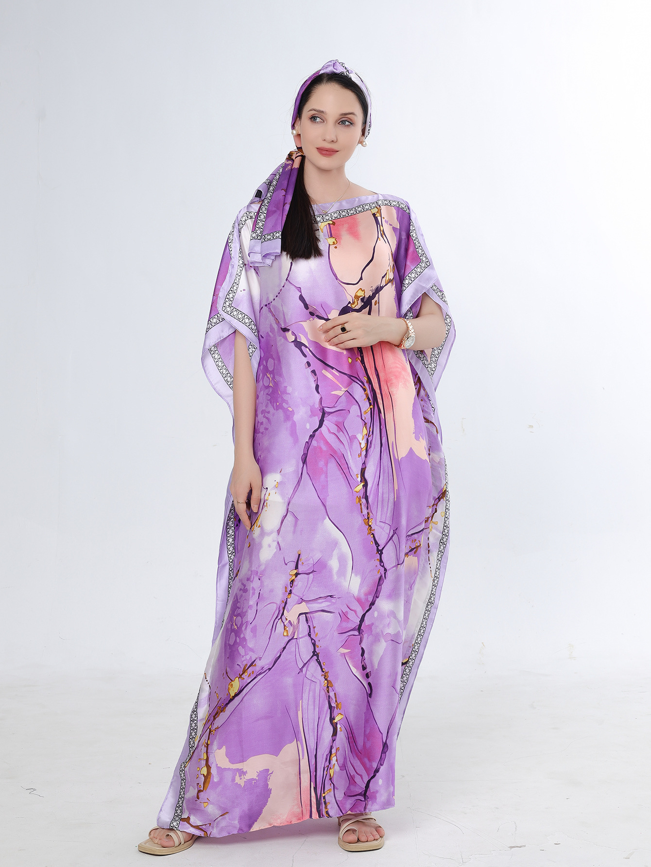 Beach Vacation Silk like Bikini Blouse Style 2 90X140Cm - Shop at LoveMi