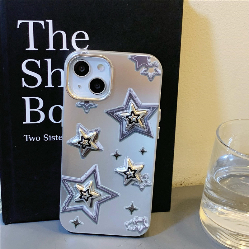 Electroplating Three-dimensional Sweet Cool Star Phone Case - Image 8