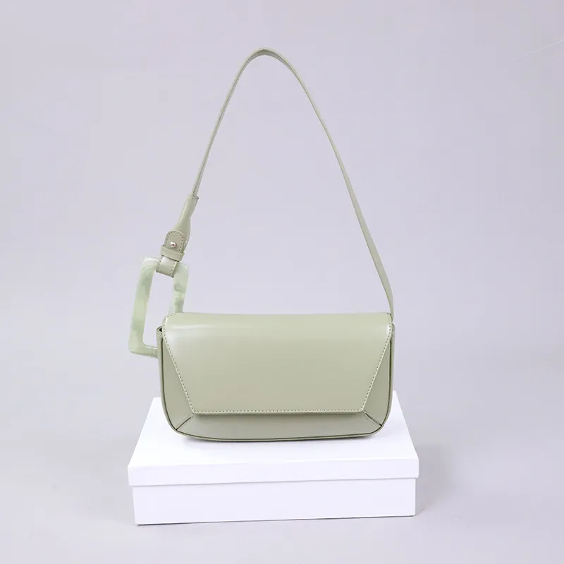 French Niche Women's Shoulder Handbag - Green