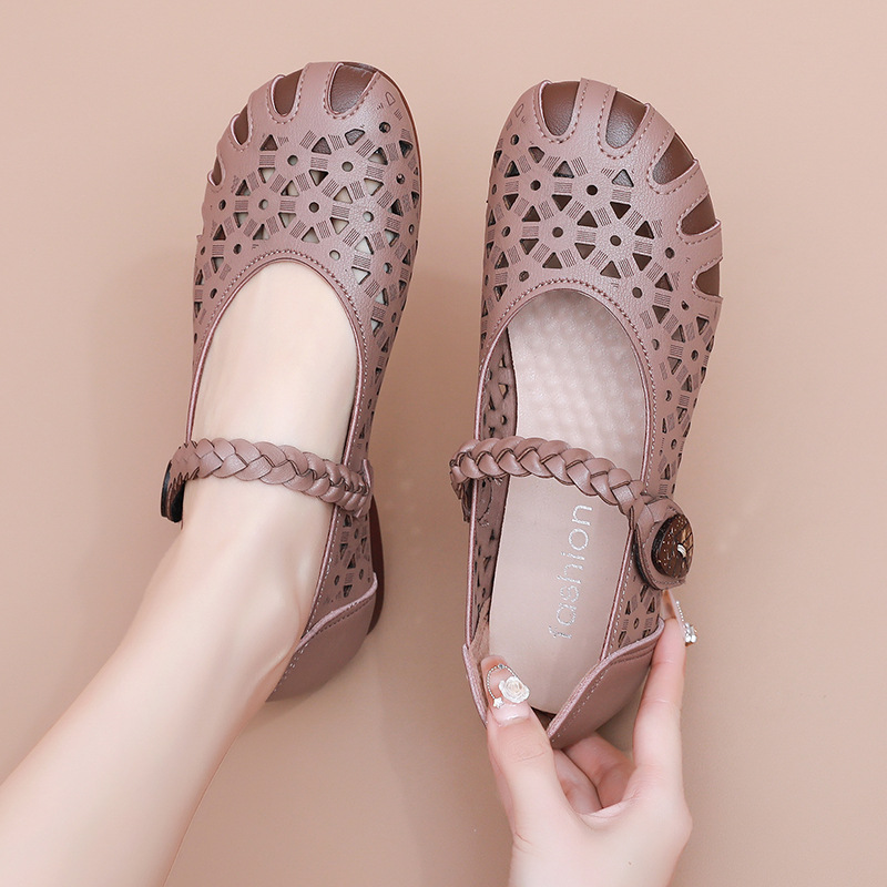 Microfiber Flat Sandals, picture 4 of 4
