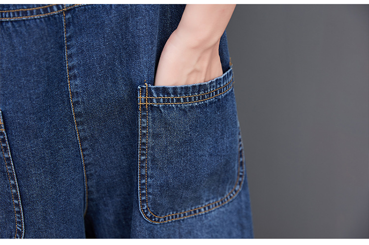 Title 8, New Large Size Denim Overalls, Loose and Slim. ...