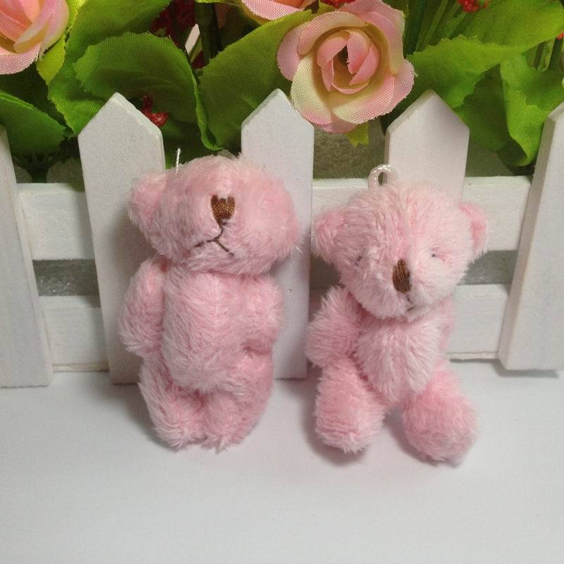 Title 2, Mini Multicolor Plush Toy Jointed Bear Doll Lon...