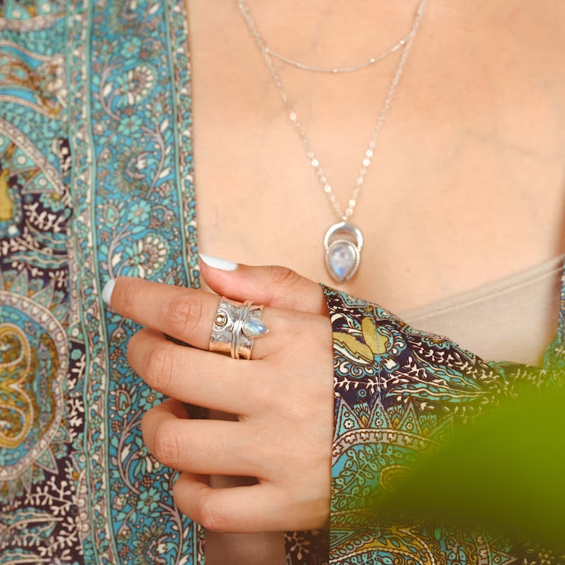 Wide Face Ring Fashion Women's Jewelry
